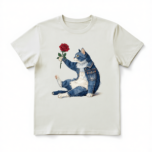T-Shirt Unisex 100% Cotone 210GSM Abbigliamento Casual con Stampa Serigrafica e DTG Modello Rose Caratteristiche Compressive - Product Image 2