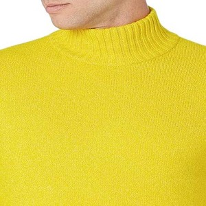 Pull-over personnalisé en gros à encolure ras du cou pour garder la chaleur en tricot, dégradé de mode, lavé à l'acide, 100% coton pour hommes - Product Image 4