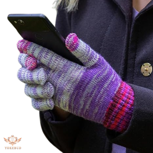 Vente en gros de gants à écran tactile en tricot extensible de couleur unie, mitaines coupe-vent chaudes pour hommes et femmes-Sports quotidiens Cyclisme Usage décontracté - Product Image 5