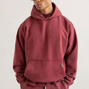 2023 haute qualité en gros personnalisé 100% coton lourd goutte épaule bas prix sweats à capuche respirant - Product Image 5