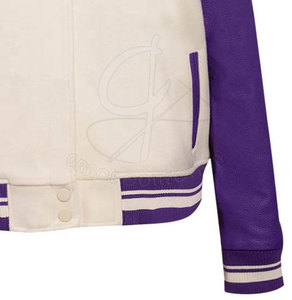 Chaquetas con hombros caídos de Pekín personalizadas de alta fabricación para mujer, chaquetas con letras de manga larga, características impresas transpirables - Product Image 5