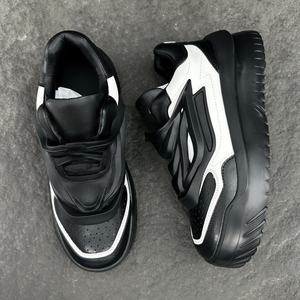 Baskets décontractées de créateur en maille de nylon, semelles épaisses grecques, noir triple, blanc, multicolores, respirantes, chaussures automne-printemps - Product Image 2