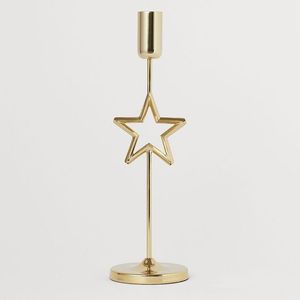 Porte-bougie élégant en métal filaire avec finition noire, adapté au salon, à la chambre à coucher, à la salle à manger et à l'espace de méditation - Product Image 6