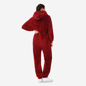 Mameluco de cuello de piel Mameluco Niños Engrosamiento Cálido Mono de bebé Punto Fabricantes al por mayor Abrigo de invierno para niña - Product Image 2