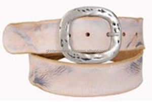 Ceinture décontractée en cuir véritable personnalisée OEM pour hommes et femmes avec boucle à ardillon simple en laiton massif à bas prix, toutes tailles - Product Image 4