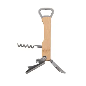 Cavatappi Personalizzato Sukubo in Bambù - Gadget Premium Apribottiglie per Vino - Product Image 3