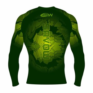 Custom Men <b>Rash</b> <b>Guard</b> MMA <b>BJJ</b> Compression Shirt UV Protection Surf Top Quick Dry Training Wear OEM Wholesale Factory Supplier - Product Image 6