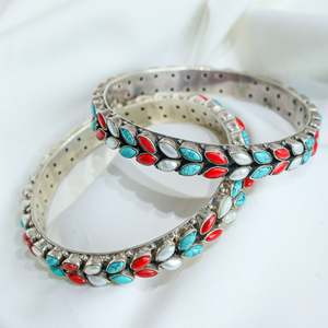 Bracelet fin en argent 925 Aasma, multi-pierres semi-précieuses - Product Image 5
