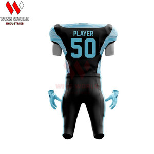 ชุดฟุตบอลอเมริกันแบบสั่งทำ 100% โพลีเอสเตอร์ สำหรับผู้ใหญ่ ชุดฝึกซ้อมกีฬา ระบายอากาศได้ดี พิมพ์ลายแบบซับลิเมชั่น มีไซส์พลัส เสื้อแขนกุด - Product Image 3