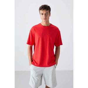 Tommylife เสื้อยืดคอกลมสำหรับผู้ชายพิมพ์ลายขนาดใหญ่88336สีกรมท่า-น้ำเงินเข้ม - Product Image 6