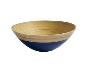 Bols bleus de haute qualité bol de service à salade en bambou filé ensemble de vaisselle en gros de haute qualité fabriqué au Vietnam - Product Image 1