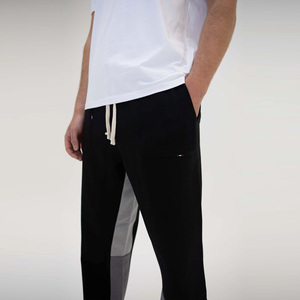 Nouveau pantalon de survêtement évasé droit respirant en coton à coupe ample décontracté d'automne à logo de marque personnalisé en vente - Product Image 3