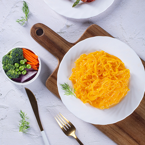 Noodles Konjac a basso contenuto calorico senza OGM al gusto di carota pronti a mangiare Pasta Shirataki nella confezione del sacchetto istantaneo - Product Image 1