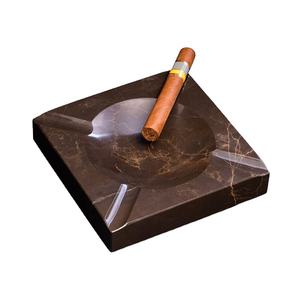 Cenicero de mármol clásico para humanos Oficina en el hogar Hotel Bar Cuencos para fumar cigarrillos Diseño moderno Cenicero para cigarros Cenicero de forma cuadrada - Product Image 1