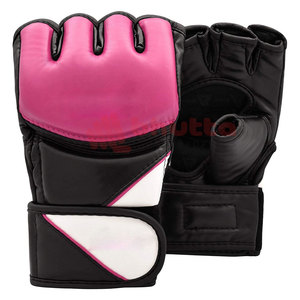Los mejores guantes de agarre MMA para entrenamiento de lucha de artes marciales, guantes de cuero MMA genuino hechos en Pakistán - Product Image 1
