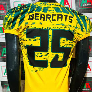 Maillot de football américain pantalon fan maillot parent sublimation broderie grande taille personnalisée usine pakistan vraies photos authentiques - Product Image 1