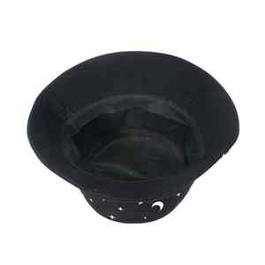 Chapeau Bob Noir Respirant et Ajustable de Haute Qualité, Personnalisable avec Étiquette Privée, en Coton Imprimé - Product Image 3