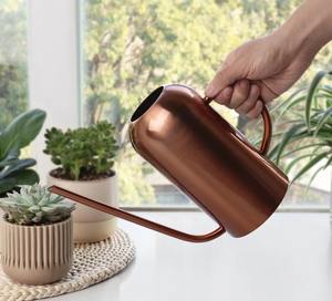 อุปกรณ์รดน้ำในสวนอุปกรณ์รดน้ำในร่มและกลางแจ้งทำจากโลหะทาสีเหลืองมีด้ามจับดีไซน์สำหรับดูแลต้นไม้ในร่มและกลางแจ้ง - Product Image 2