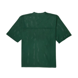 Men's <b>Green</b> American Football Jersey V Neck Short Sleeve Breathable <b>Mesh</b> Number 00 Print Relaxed Fit Adult Team Uniform - Product Image 2