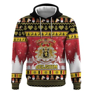 Sweat à capuche pour homme de Noël, confortable et tendance, 100% polyester, Noël avec logo personnalisé, faible MOQ - Product Image 2