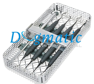Juego de 5 Instrumentos Dentales de Acero Inoxidable con Recubrimiento Negro para Implantes de Composite, con Bandeja de Lavado Manual, Kit de Relleno Dental Reutilizable - Product Image 6
