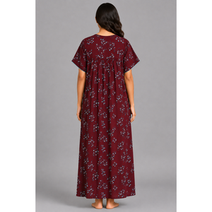 Evolove Women's Premium Rayon Modal Nightwear-Breathable Free Size Homewear Coffee Brown - Product Image 6