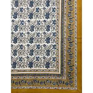 Hand Block Printed King Size 100% Cotton Double Bedsheet Pillow Cover Eco-Friendly Floral <b>Comforter</b> <b>Set</b> for Home 3 Pcs <b>Set</b> - Product Image 2