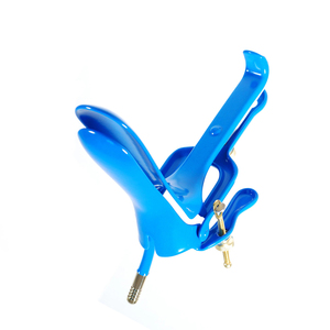 Tubo de espéculo Electro Vaginal de acero inoxidable alemán profesional Soporte de aguja de metal con revestimiento azul medio Espéculo Vaginal - Product Image 6