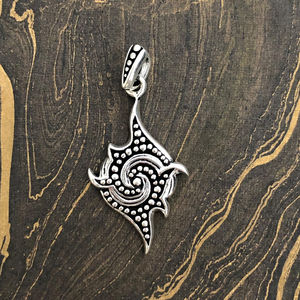 Colgante de Plata de Diseño con Patrón Numérico, Perlas Doradas, Joyería Metálica, Diamantes, Circones y Cuentas de Cristal para Regalos en Ocasiones Religiosas y Fiestas - Product Image 1