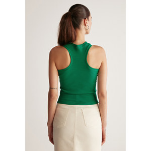 Blusa Ajustada de Tela Elástica con Cuello Halter para Mujer ETHIQUET JASMIN - Product Image 5