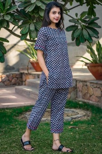 Wholesale Low Price Print Summer Unique 2 Piece Cotton Fabric <b>Three</b> Quarter Sleeve Dress Wholesale Price High Quality Women's - Product Image 4