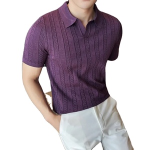 Polo de color sólido de verano para hombre, Polo de manga corta con cuello vuelto para hombre, Polo de manga corta - Product Image 1
