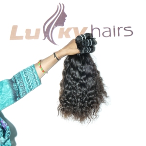 Extensions de cheveux humains vierges indiennes vietnamiennes Remy, couleur naturelle et ondulée, tissage avec double trame à la machine - Product Image 5