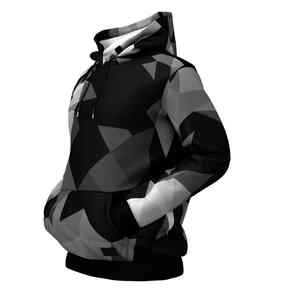 Sudadera con capucha estampada 3D para hombre con sublimación digital personalizada OEM, Sudadera con capucha de poliéster estampada de gran tamaño - Product Image 4
