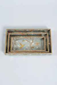 ชุดถาดรองแก้วลายดอกไม้ทำจากเรซินตกแต่งด้วยมือออกแบบได้ตามต้องการคุณภาพสูงสำหรับร้านอาหารในบ้านส่งตรงจากอินเดีย - Product Image 5