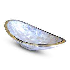 Tazón de Madera Artesanal Ecológico Estilo Rústico con Nácar, Acabado Premium Hecho a Mano para Hogar y Hotel - Product Image 3