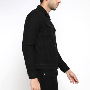 Veste en jean personnalisable à col montant pour hommes style High Street 100% coton à la mode nouveau Design pour l'hiver vêtements grande taille - Product Image 6