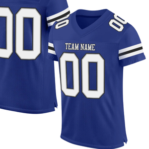 เสื้อฟุตบอลสีน้ำเงินแบบปรับแต่งได้ ชื่อทีมและหมายเลขที่กำหนดเองได้ ชื่อใดก็ได้ เสื้อกีฬาแบบกำหนดเองสำหรับผู้ชายและผู้หญิง เสื้อผ้ากีฬา - Product Image 2