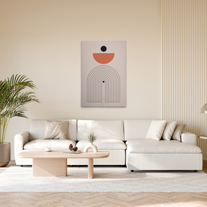 Made In Germany - Home Decor <b>Canvas</b> <b>Picture</b> Boho Motif - Wall Mural In Grey And Black - <b>Canvas</b> <b>Picture</b> On Stretcher <b>Frame</b> - Product Image 3