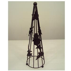 Metal Wire <b>Christmas</b> <b>Tree</b> With Wooden Base <b>Christmas</b> Table <b>Top</b> Decorative For Home Party Use - Product Image 5