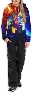 Sweat-shirt à capuche vierge à Sublimation, impression personnalisée sur l'ensemble, transfert de chaleur, bloc de couleurs, pull à capuche, Logo personnalisé, Street wear Hoo - Product Image 4