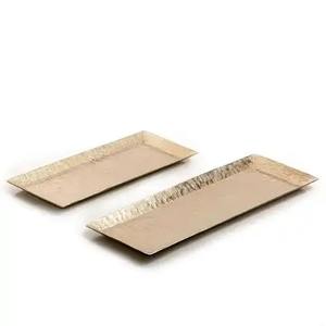 Bandeja de plato de servicio de aluminio chapado en oro para regalo de Ramadán Eid Chocolate Candy Servir frutas Uso - Product Image 6