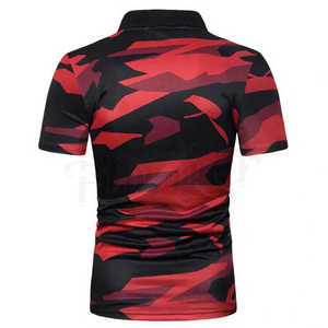 Gimnasio de rendimiento para hombres apto para polos ropa de entrenamiento de secado rápido y transpirable con patrón sólido entrenamiento deportivo trajes Casuales - Product Image 2