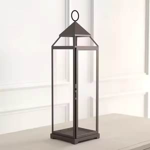 Classic Design Metal & Glass Hanging Candle <b>Lantern</b> <b>Silver</b> Finished for Home & Christmas Decorative Floor <b>Lanterns</b> - Product Image 6