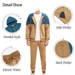 2025 vente en gros personnalisé mode décontracté fermeture éclair vers le haut 2 pièces ensemble de survêtements de survêtement pour les femmes - Product Image 4