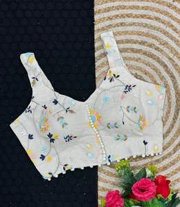 Blusa Étnica de Algodón Cambray Puro para Mujer, Estilo India y Pakistán, para Uso Diario/Fiestas, Lista para Usar - Product Image 2