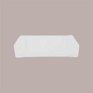 Empaque de Alimentos Rectangular de Cartón de Fibra Ecológico Reciclado con Asa Autoerigible de 60 mm, 330x240, Paquete de 10 Unidades - Product Image 1