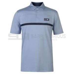 Nouveau polyester 100% coton pour polo avec couleur unique et logo brodé personnalisé motif de t-shirt de golf confortable - Product Image 5