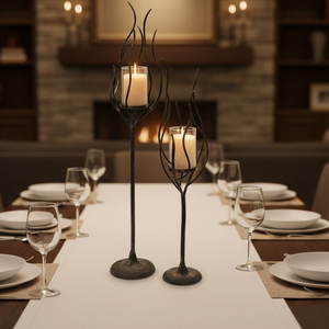 Chandelier élégant en aluminium noir |   Design classique moderne fait à la main |   Décoration écologique pour la maison et les mariages - Product Image 2