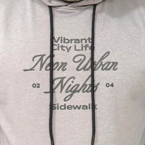 เสื้อมีฮู้ดแบบสวมหัวสำหรับผู้ชายผ้าฝ้าย100% มีกระเป๋าสีล้วนพิมพ์ลาย3D พัฟพิมพ์ลายดิจิตัล - Product Image 4